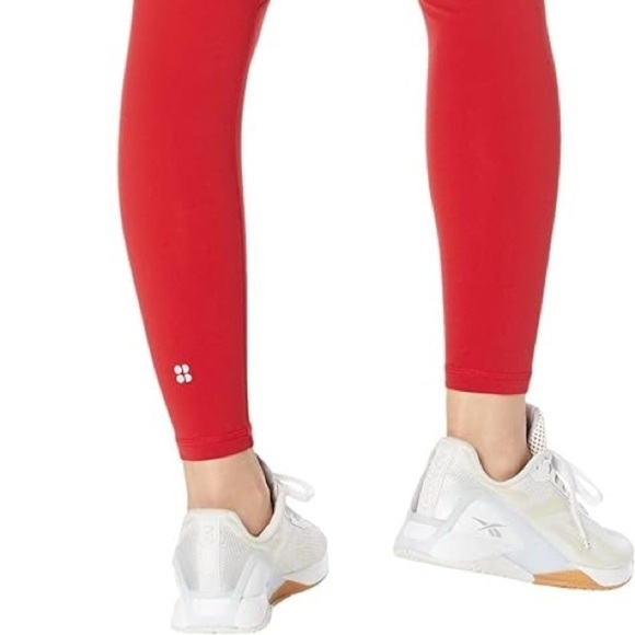 EUC Sweaty Betty Power 7/8 Workout Leggings Cardinal Red Size Small - Picture 2 of 6